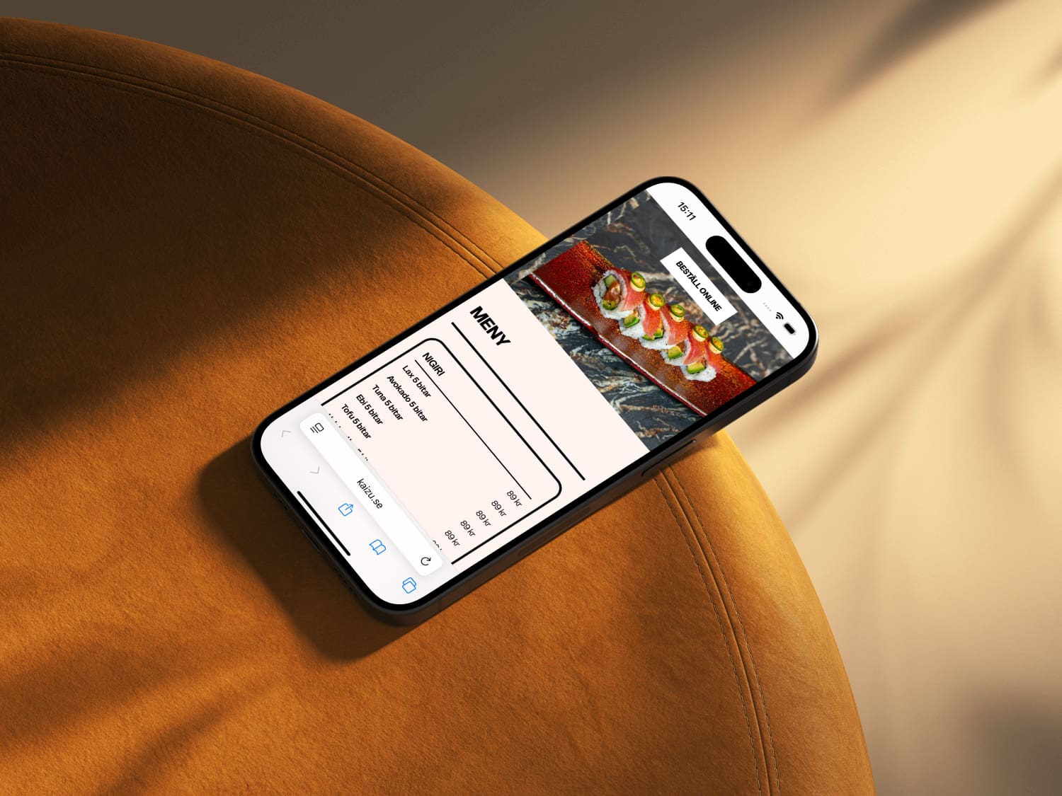 Kaizu Kundcase Liggande iPhone -Zavio Webbyrå Stockholm